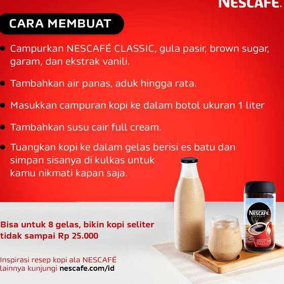 

(C-AGU} (♫} NESCAFE Classic Kopi Instan Kopi Hitam 2g Sachet 60pcs (kekinian}