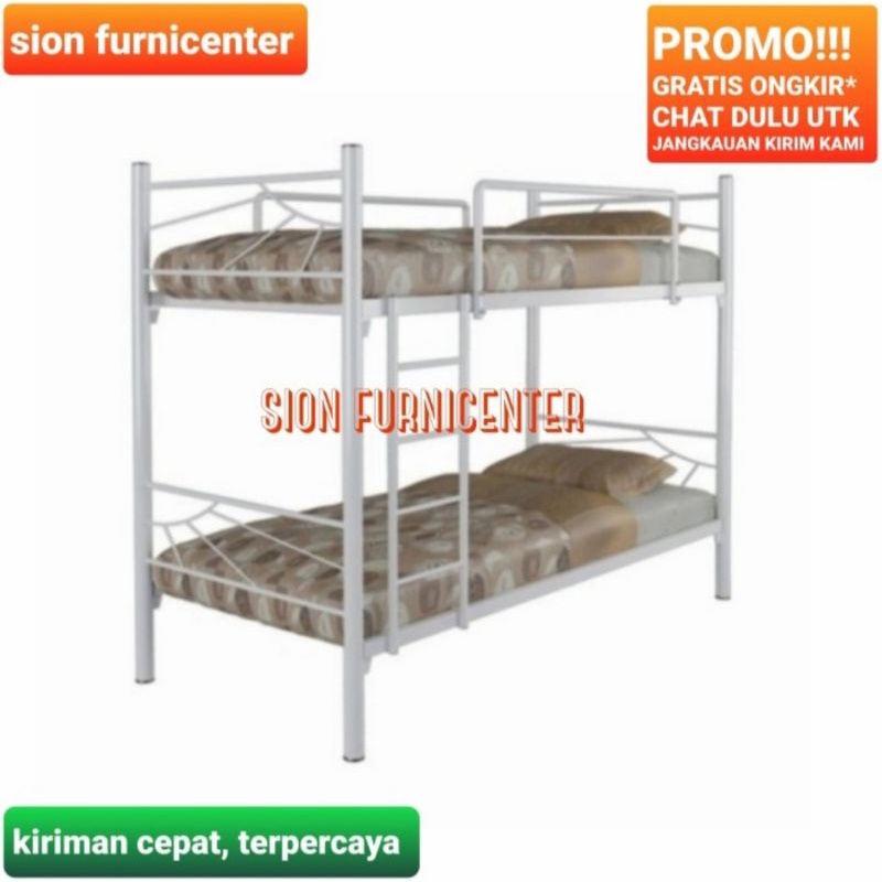 ranjang besi orbitrend andez / ranjang besi susun - ranjang besi tingkat - ranjang besi 2 tingkat - 