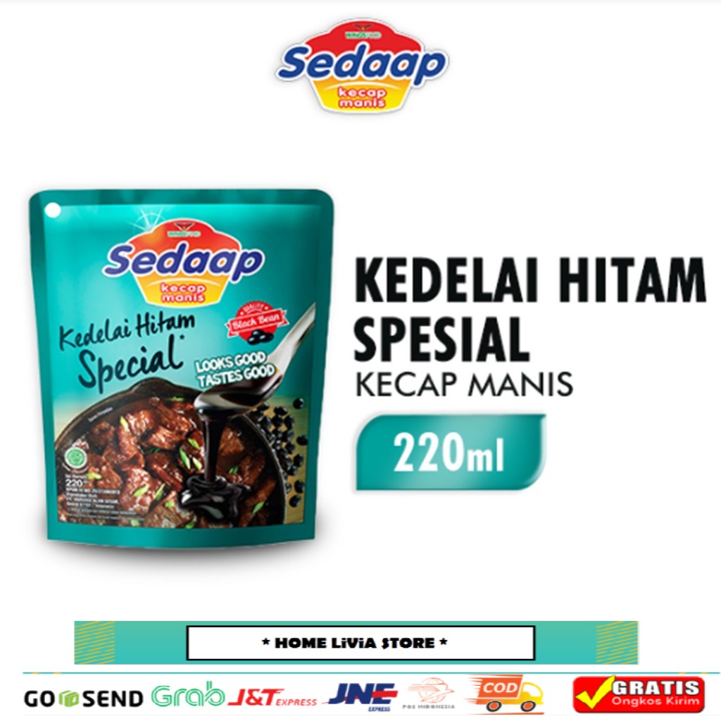 

Sedaap Kecap Kedelai Hitam Spesial Refill Pouch 220 ml