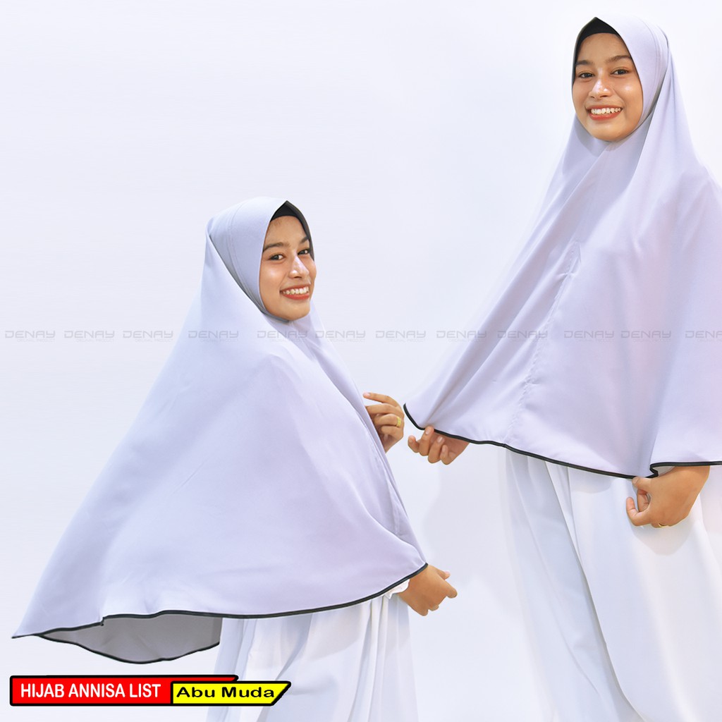 TOKODENAY - Kerudung Hijab muslimah Syar'i wolly crape premium mode syiria ANNISA LIST