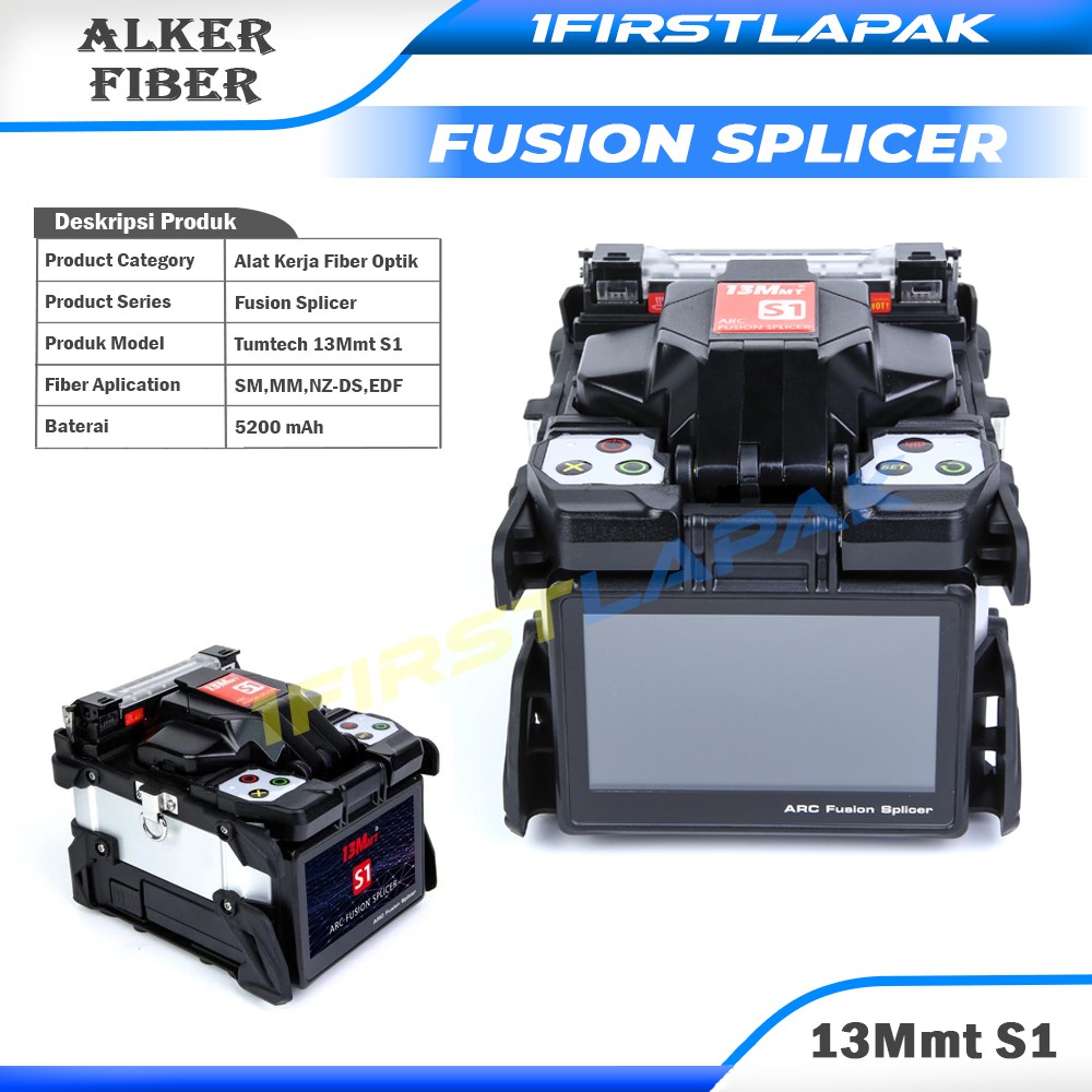 Fusion Splicer Tumtec 13MMT Fiber Optic FTTH FO Splicer Tumtec