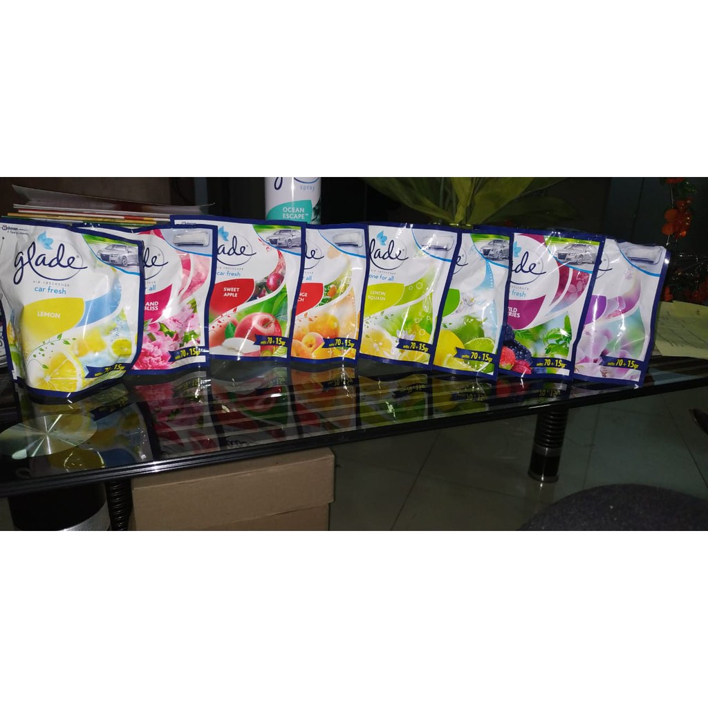 GLADE CAR FRESH 70 GR / PEWANGI GANTUNG GLADE SERBAGUNA / PENGHARUM GLADE ORIGINAL