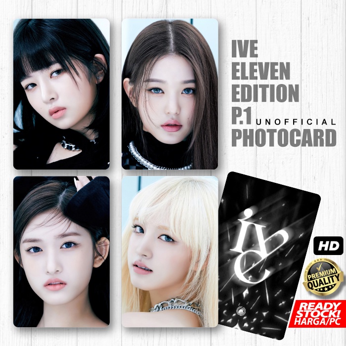 Photocard IVE Eleven Edition Part 1 Kartu Koleksi KPOP Photo Card