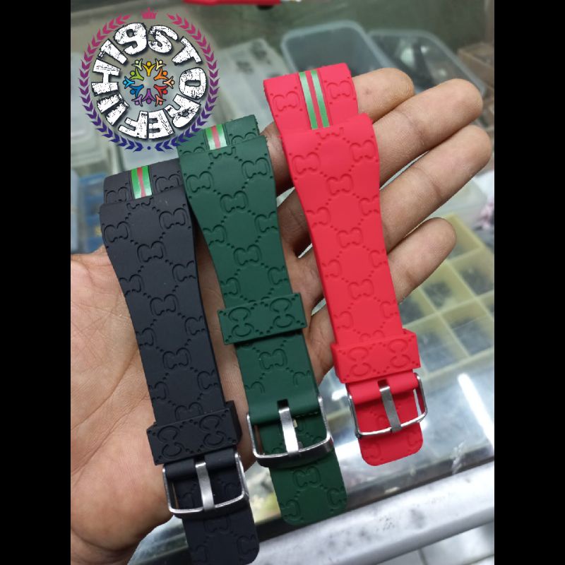 Strap Rubber tali jam tangan GUCCI tali jam gucci soft silikon