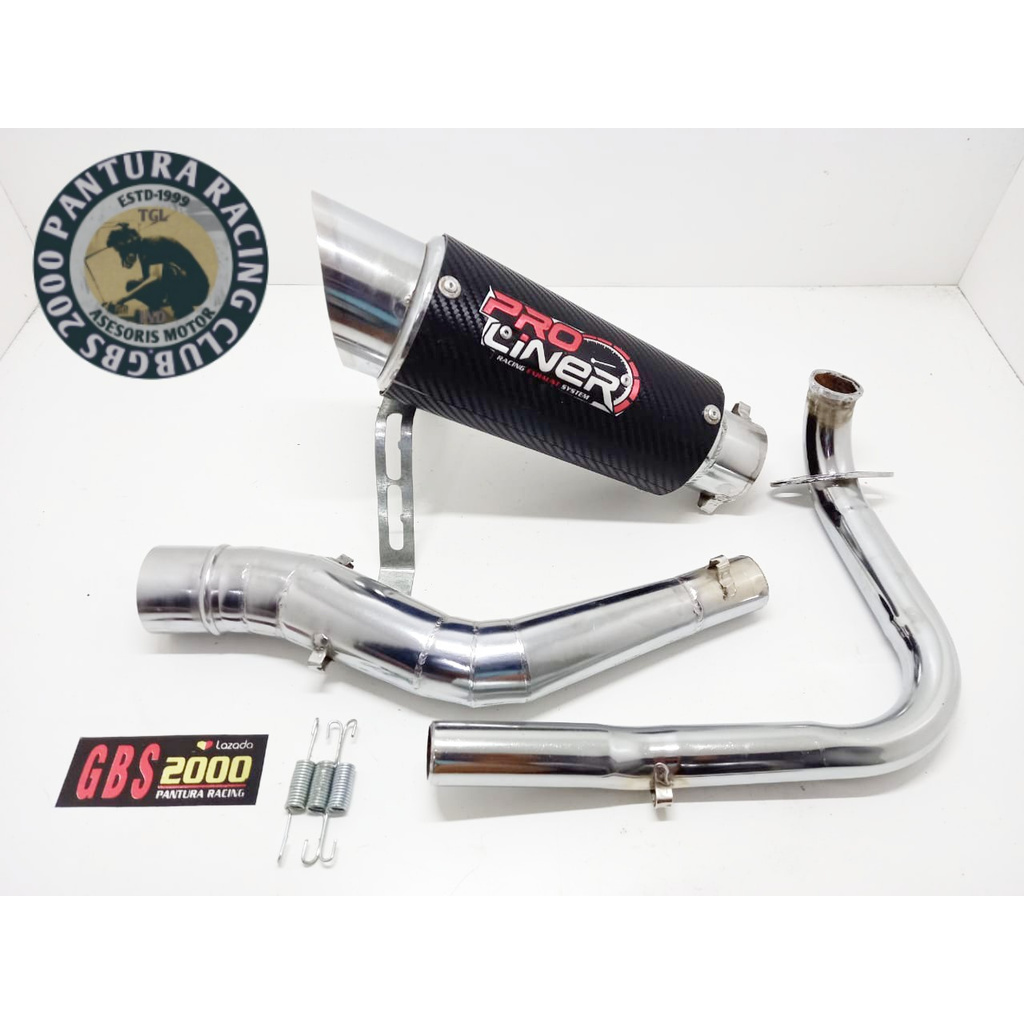 Knalpot Proliner Karbon Vario 125 150 LED NEW Krum