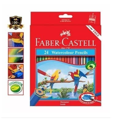 

WARNAPENSIL- FABER CASTELL PENSIL WARNA 24 WATERCOLOUR PENCILS -PENSIL WARNA