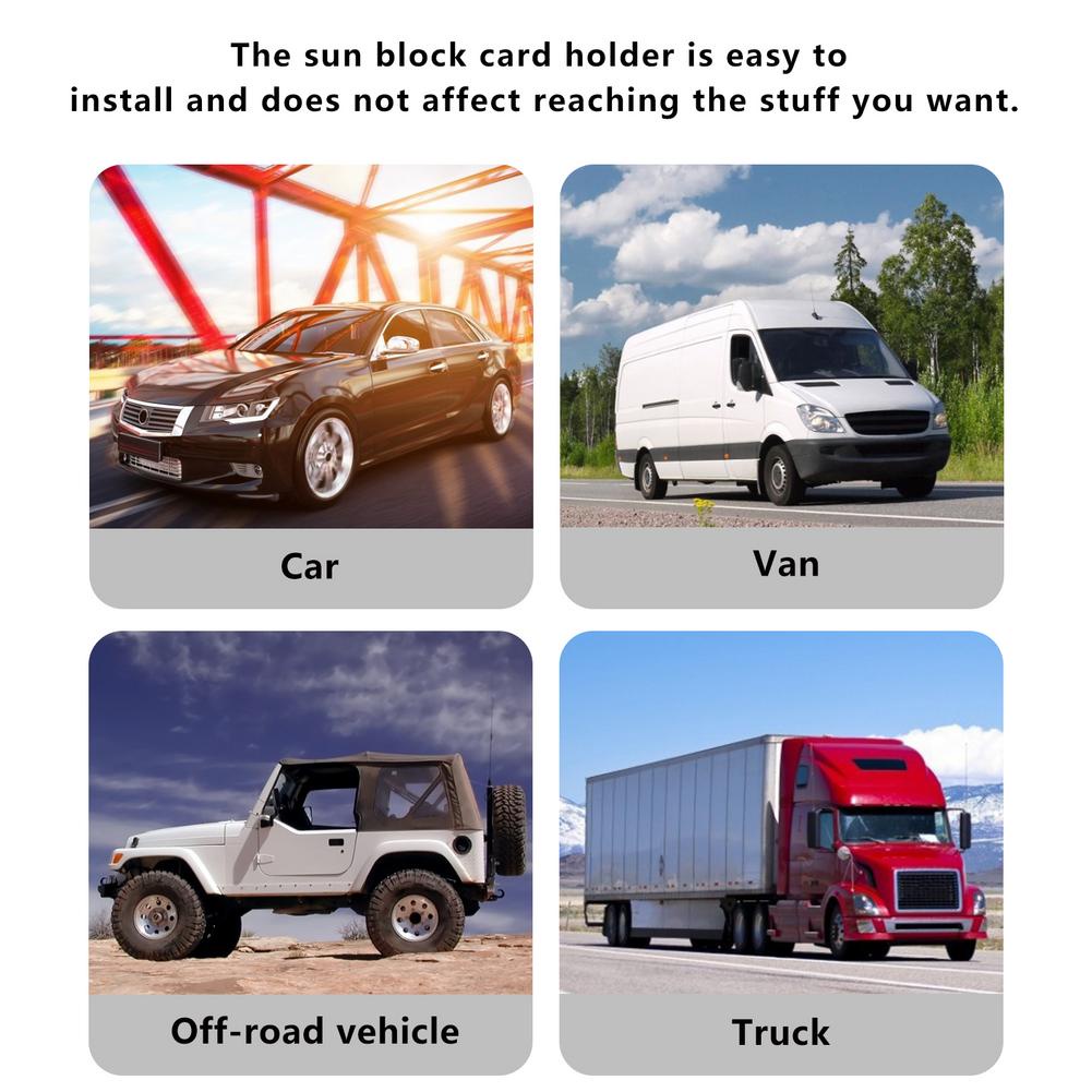 Tempat Dokumen Uang Karcis Kartu Sunvisor Mobil Organizer Sun Visor Mobil Holder Kartu Mobil