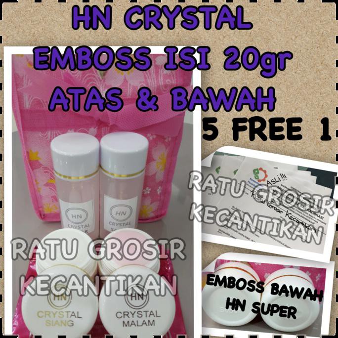Cream Hn Crystal Emboss 25Gr Asli/Hn Kristal 25Gr Emboss Atas & Bawah