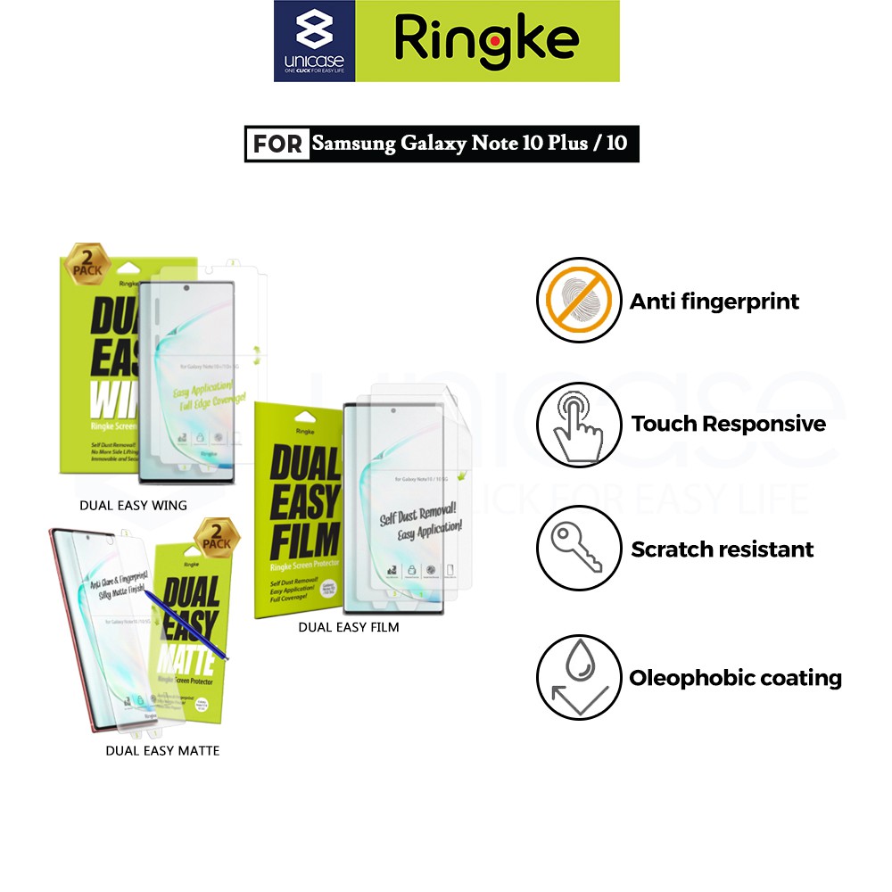 Screen Protector Samsung Galaxy Note 10 Lite / Note 10 Plus / Note 10 Ringke Dual Easy Full Original