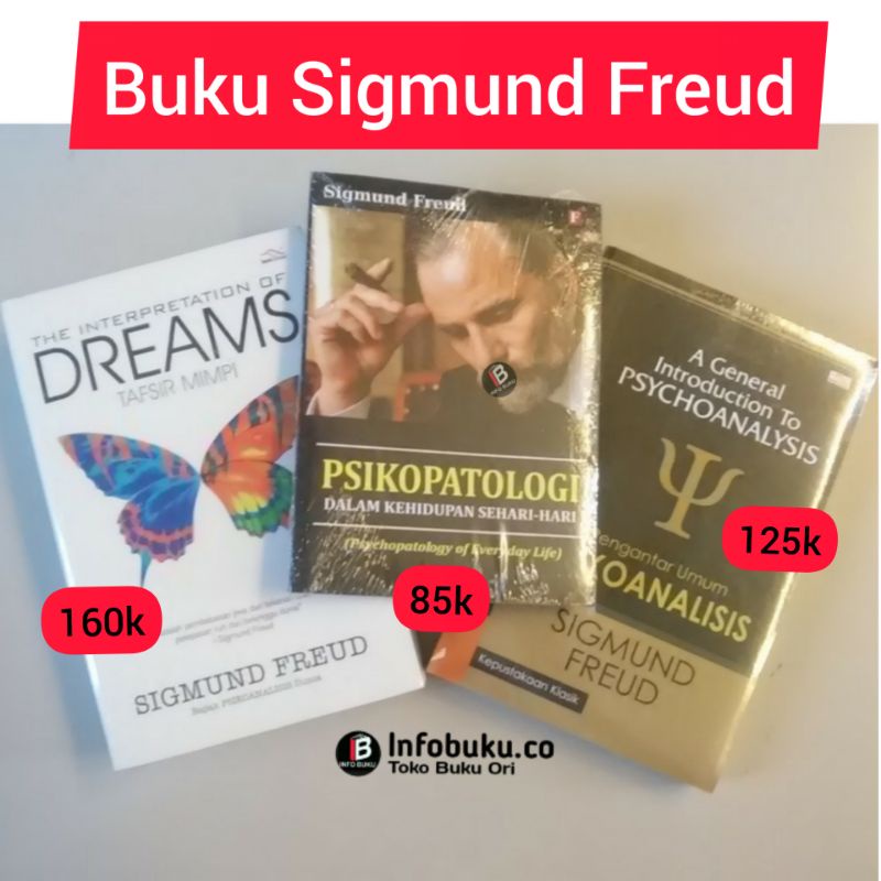 buku Sigmund Freud tafsir mimpi, psikoanalisis, psikopatologi