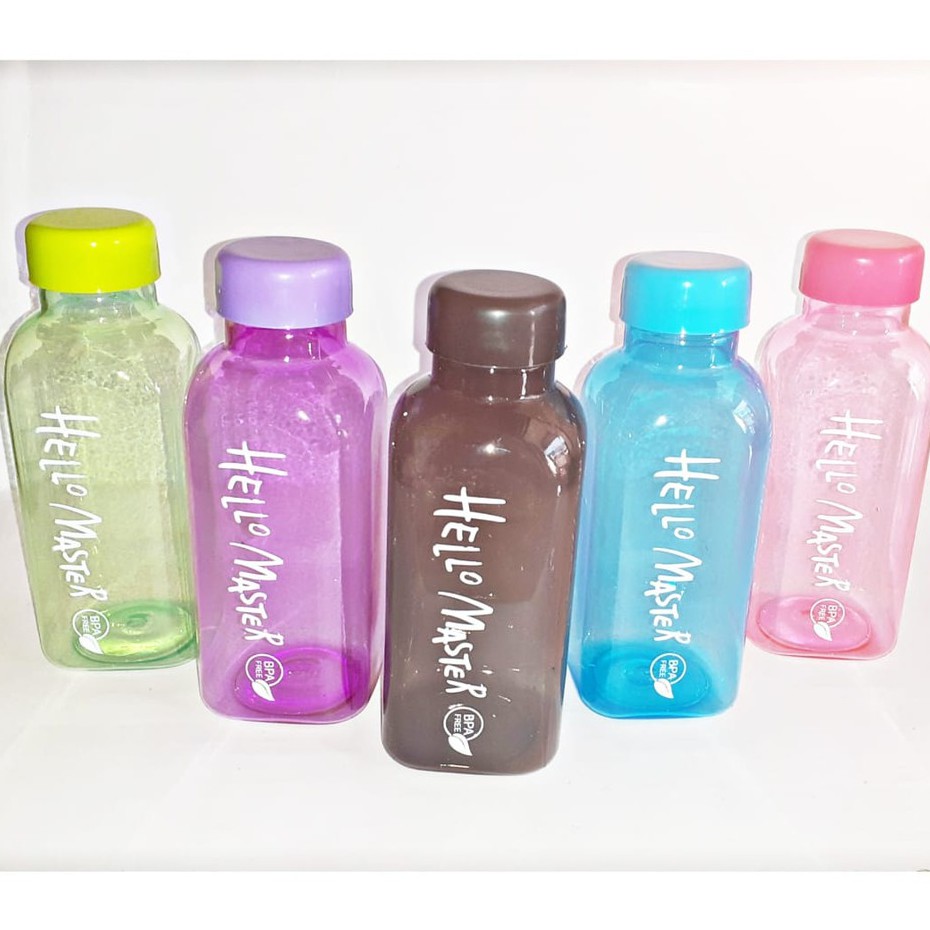 Botol Minum Generation 2 Hello Master Dengan Pouch Busa full collor