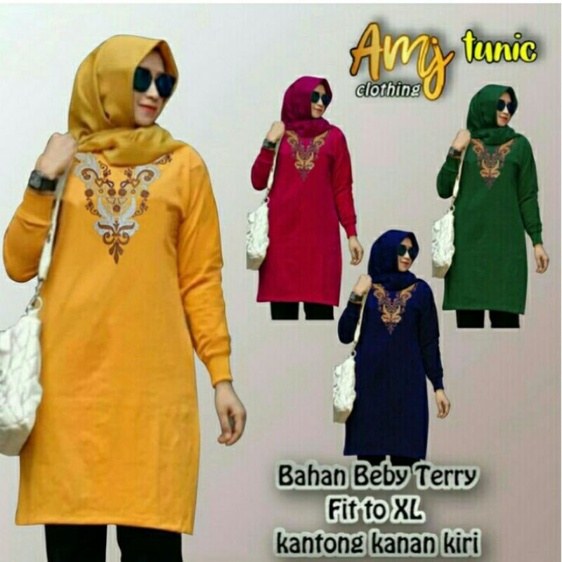 Atasan Muslim Wanita Tunik LD 110cm