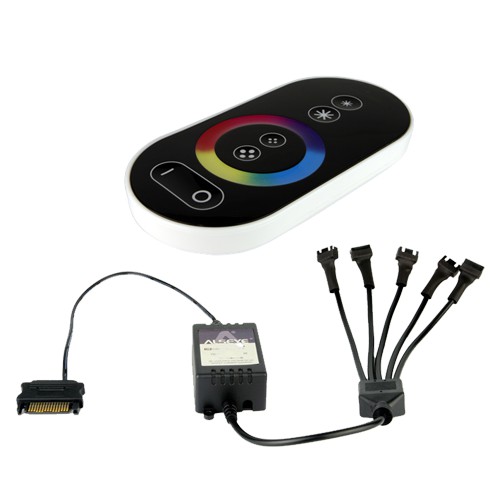 Remote controller alseye splitter 4 pin fan caselight led strip rgb 5 port