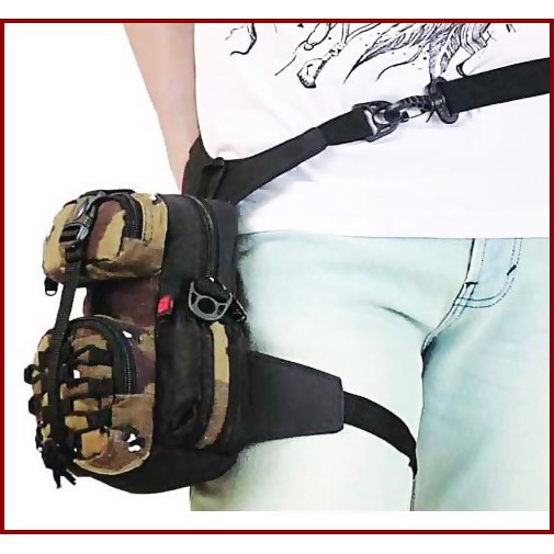 🔥TERMURAH🔥 Tas Paha Pinggang Sling Bag Kecil Pria Cowok Anak Laki - Laki Army BDW450WD Java 7