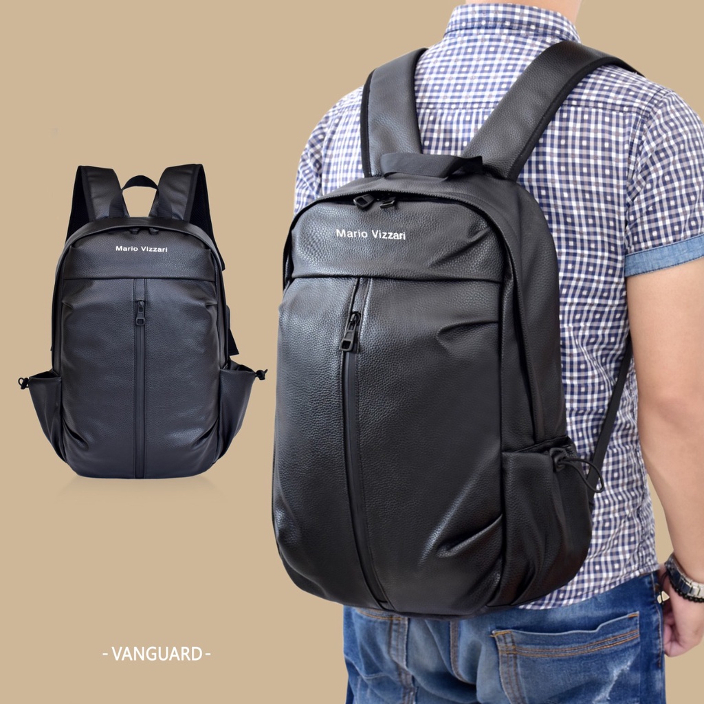 Tas Ransel Pria Kulit Mario Vizzari Vanguard  (F155) - Laptop