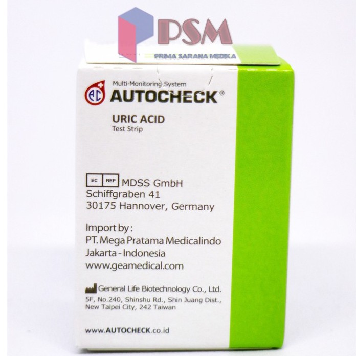 Autocheck Strip Asam Urat / Uric Acid Strip / Strip Autocheck