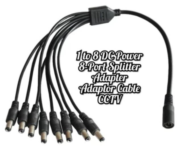 KABEL DC CCTV CABANG CUMI 4 CCTV atau 8 CCTV