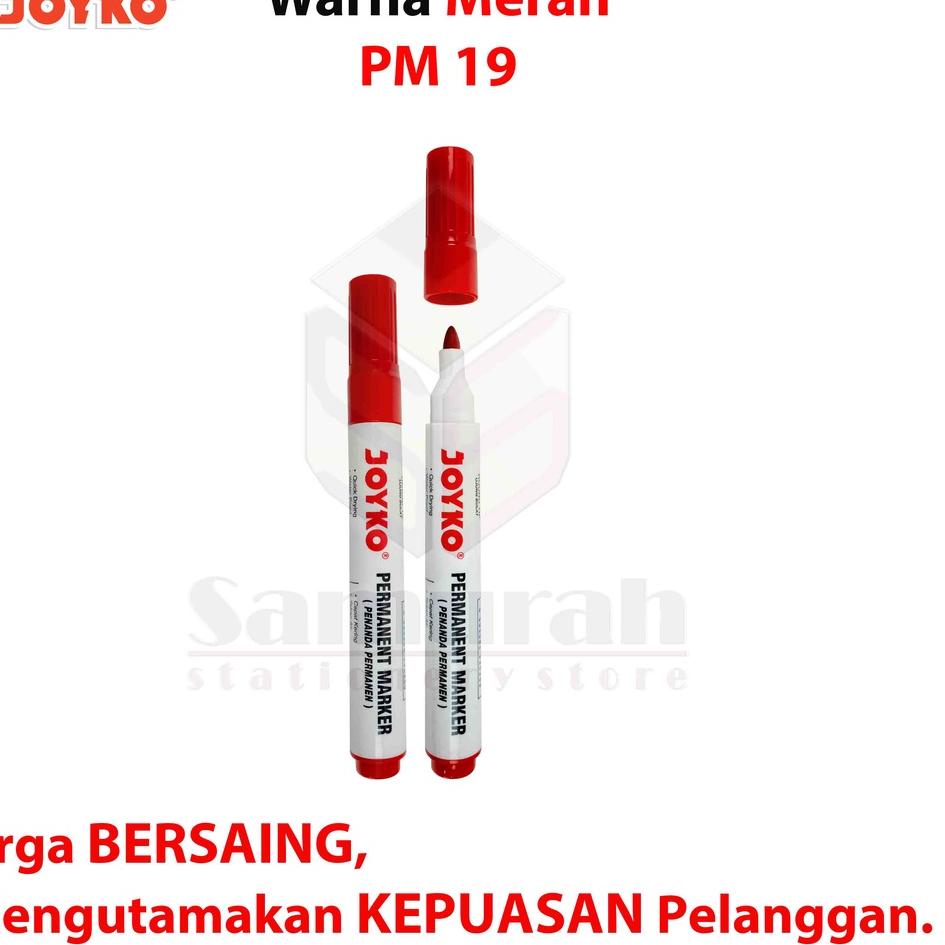 

Murah Bulan Ini Spidol Permanent Marker Joyko PM 17 Hitam / Spidol Papan Tulis Tidak Bisa Hapus PM 18 Biru / White Board PM 19 Merah