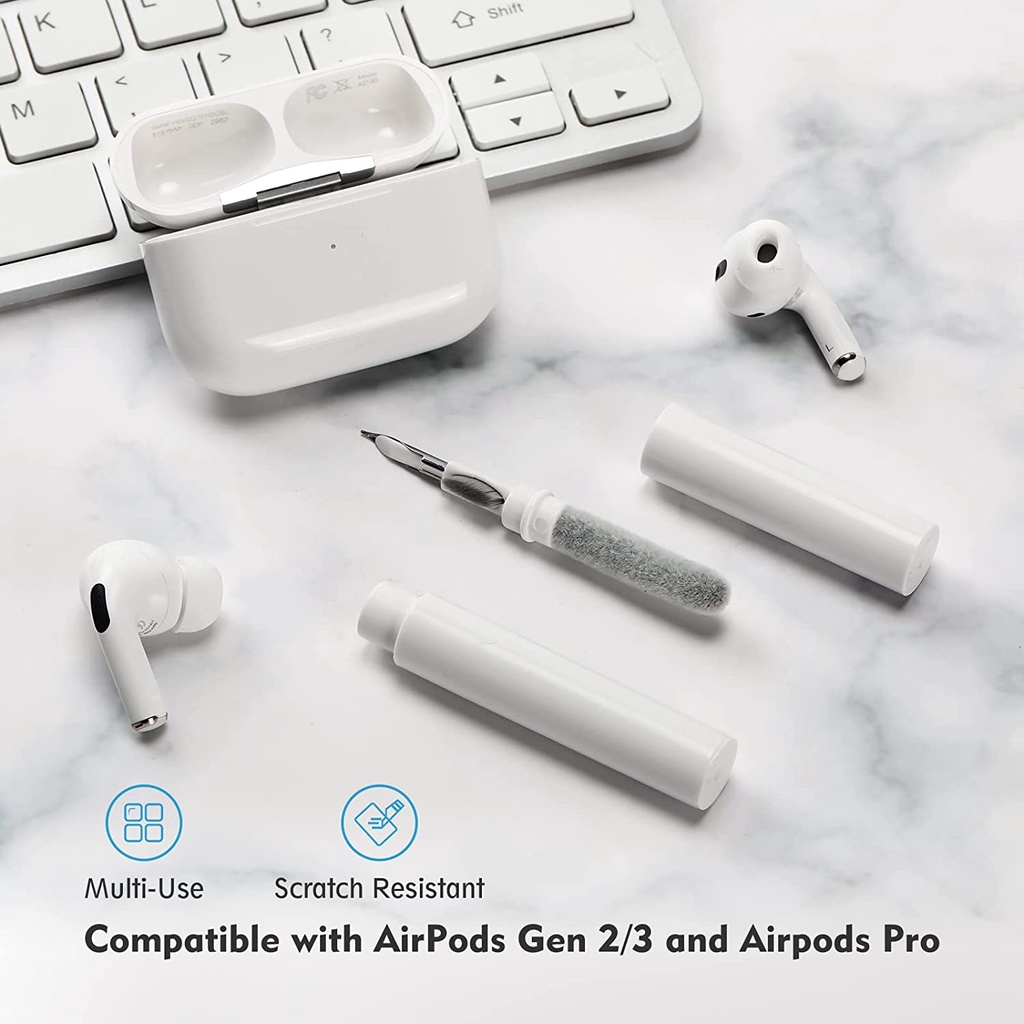 Pen Pembersih Airpods Earbuds Cleaner Cleaning Debu Dust Earphone Charging Clean Brush