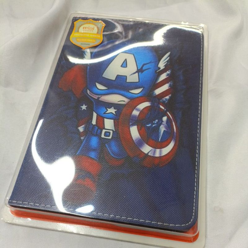 lc book leather case for type ipadmini 1/2/3/4 bisa berdiri