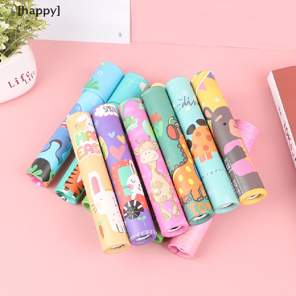 1 Pc Mainan Kaleidoskop Putar Motif Kartun Untuk Edukasi Anak