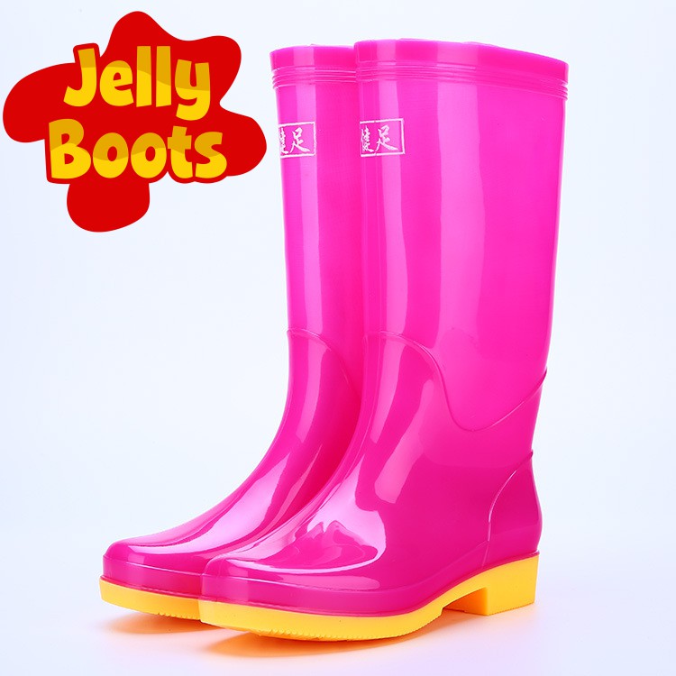 fuchsia over the knee boots