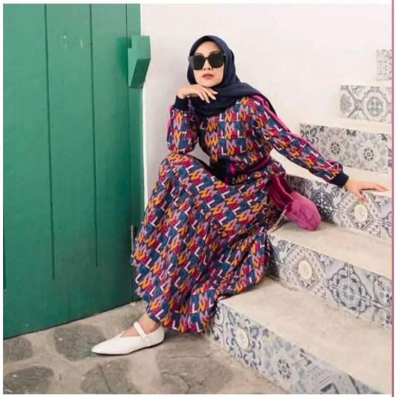 RETRO SUMMER DRESS (purple) by MONEL