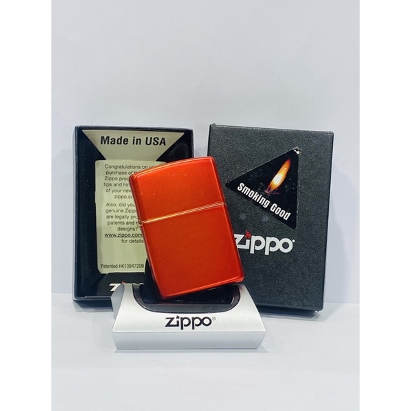 Original Zippo 49475 Metalic Red