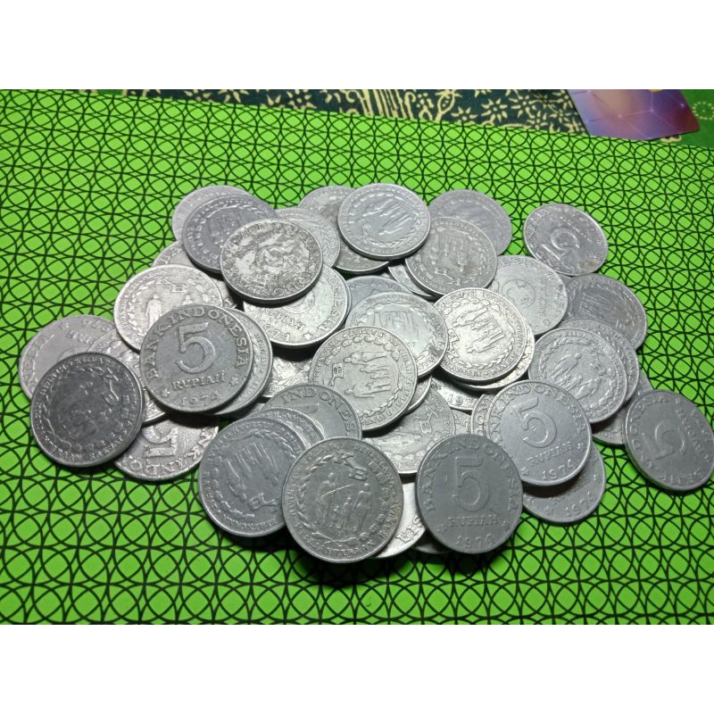 uang 5 rupiah KB besar tahun 1974