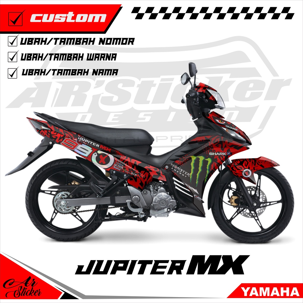 Decal Jupiter MX New 135 Hologram Full body - Stiker Jupiter Mx 135 New Full body 006