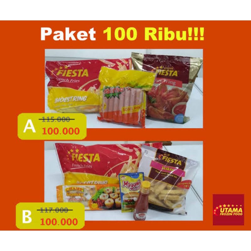 

paket Frozen food 100 ribuan