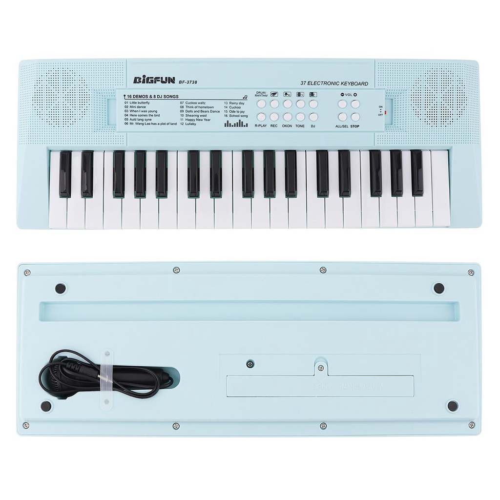 Keyboard Piano Digital Elektronik 2 Warna Dengan Mikrofon Untuk Hadiah Anak