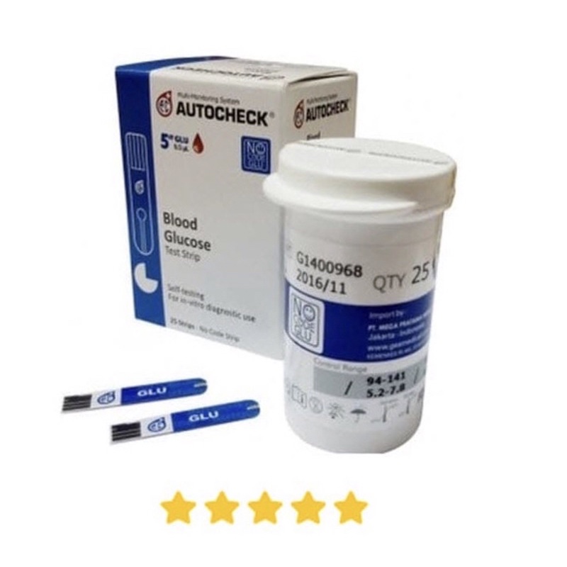 Autocheck Glucose Strip Glucose Autocheck isi 25strip