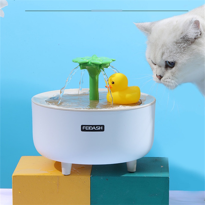 FEIDASH Air Mancur tempat minum kucing kesayangan Dispenser minum kucing anjing water Fountain Tempat Minum Anjing Kucing dan anjing mangkuk elektrik otomatis dispenser air minum kucing dan anjing Cat Water Fountain For Cats Drink for Cats Dogs Drinking