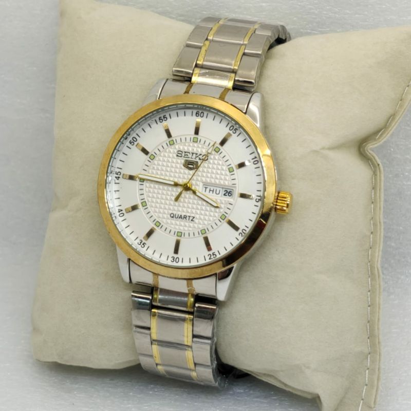 SEIKO Jam Tangan Wanita Analog Stainless Steel Strap 40mm