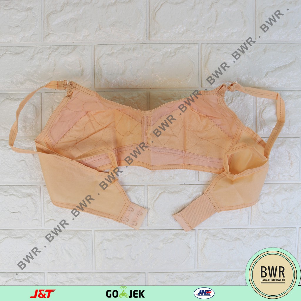 BH BIDADARI Coklat Polos / Bra Bidadari Tanpa Busa Kawat Kait 2 Bra Sister  Bwr