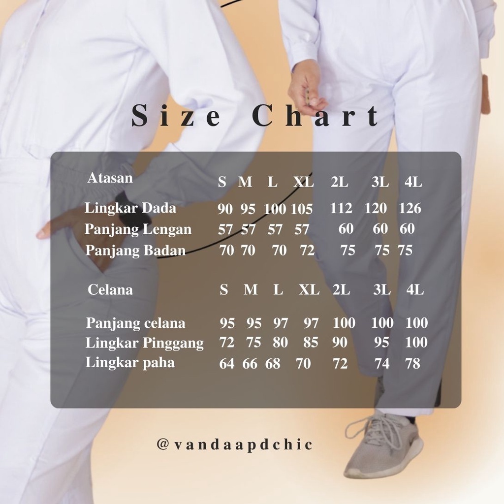 Seragam putih dokter/perawat/tenaga medis/atasan/rok/celana/gamis