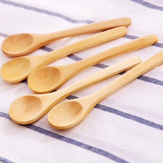 5Pcs Set Sendok Kayu Bambu Ramah Lingkungan untuk 5Pcs Set Sendok Kayu Bambu Ramah Lingkungan untuk