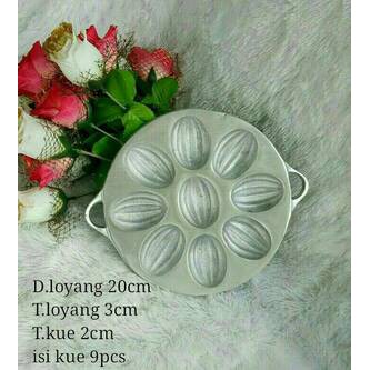 Cetakan bolu kue kering ketapang cetakan bolu panggang oval cor