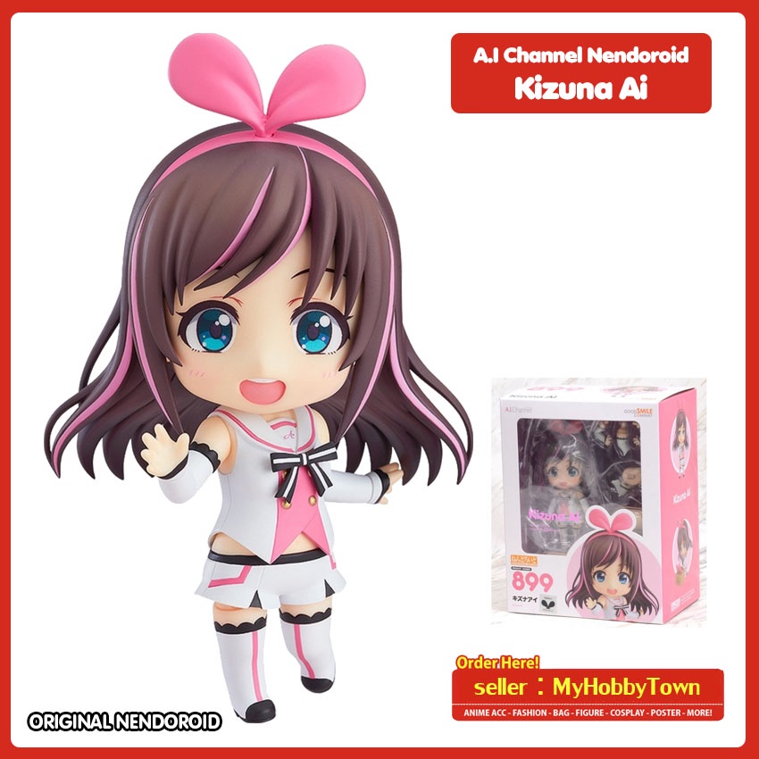 Original Virtual Youtuber AI Channel Nendoroid 899 - Kizuna Ai Figure Anime