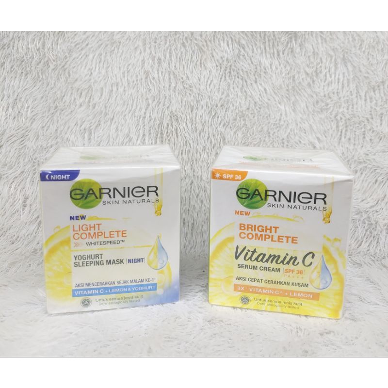 Garnier Bright Complete Vitamin C Serum Cream SPF 36 PA+++/Cream Garnier YOGHURTSleeping Mask 50 ML