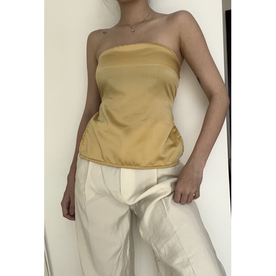 HerPalais Satin Tube Top