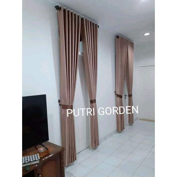 gorden mewah moca gorden pintu dan jendela