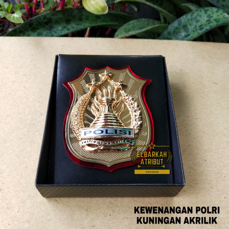 SATU PAKET PANGKAT BINTARA DAN PERWIRA MONOGRAM KEWENANGAN POLRI / ATRIBUT POLRI / FULAKRILIK 86