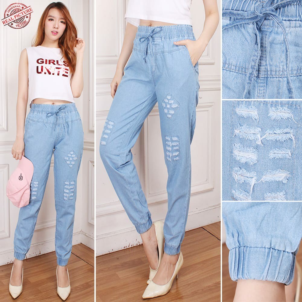 SB Collection Celana Panjang Devi Longpants Joger Casual Jeans Wanita