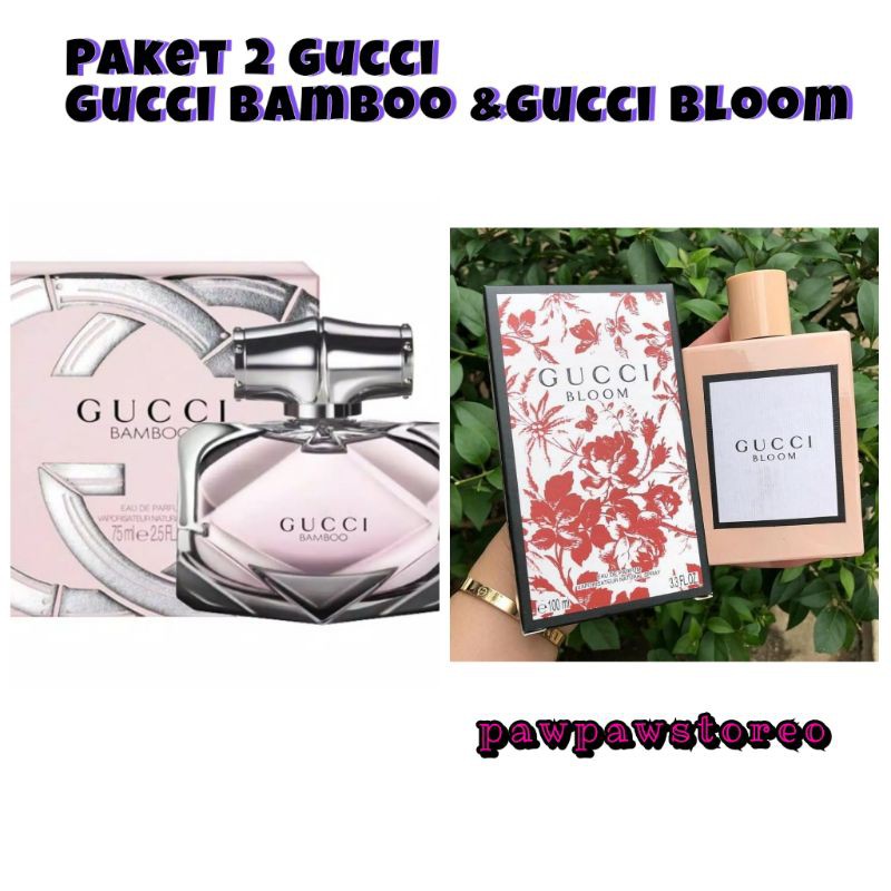 PAKET 2 PARFUM GUCCI BAMBOO & GUCCI BLOOM ORIGINAL