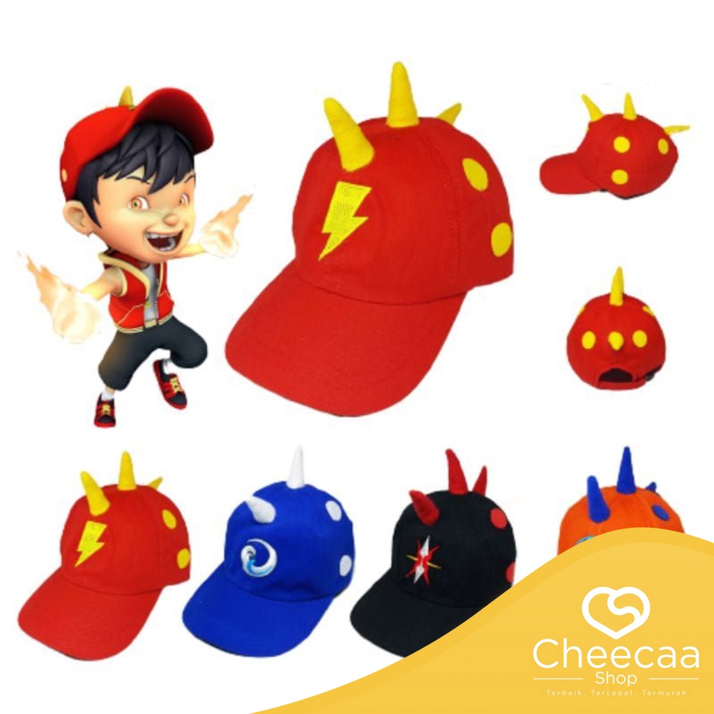 CC (TP14) Topi Anak Boboiboy Topi Anak Laki Laki Karakter Boboiboy Topi Boboiboy Halilintar