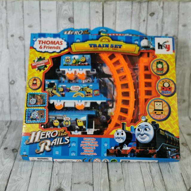 Mainan kereta api thomas train set rel KA gerak tayo avengers 4d1w