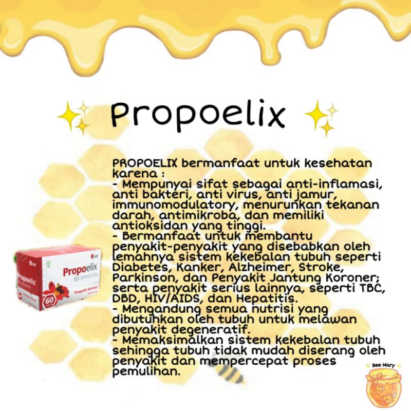PROMO Bee Propolis HDI Imunitas isi 60 tablet original terlaris vitamin