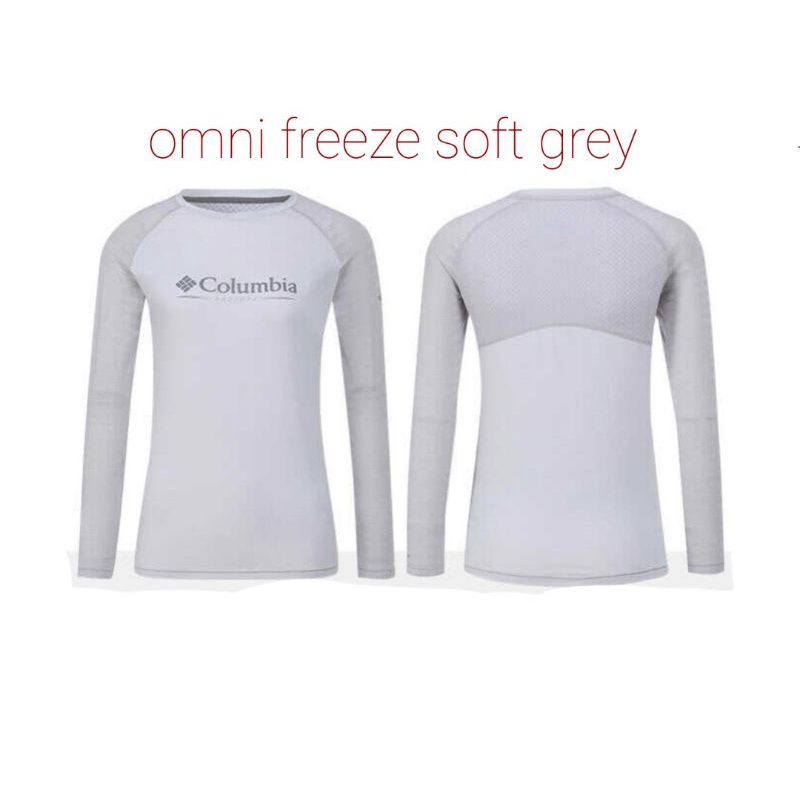 Baselayer Columbia Omni Freeze Wanita Light Grey